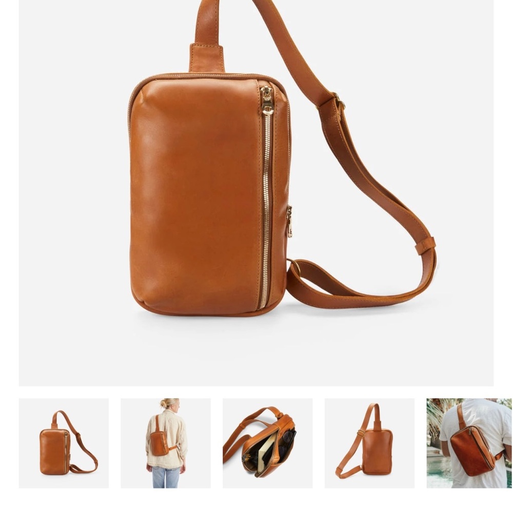 Parker clay bale sling bag NWOT